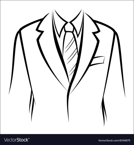 Мужчина в пиджаке эскиз