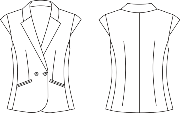 Жилет технический рисунок