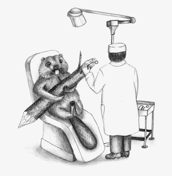 Стоматолог рисунок карандашом