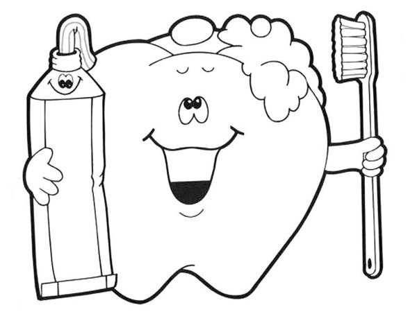 Раскраска стоматолог