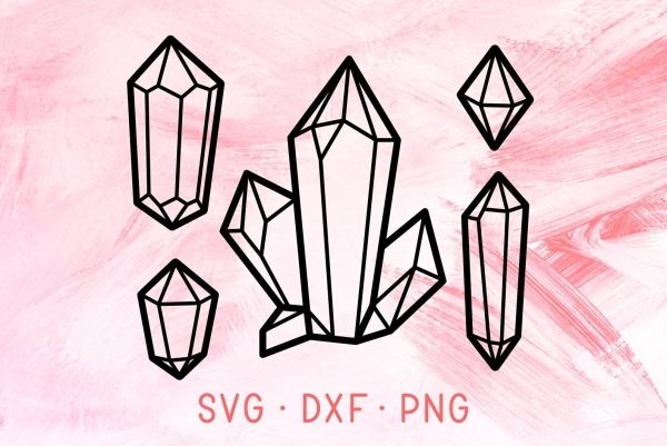 Кристалл кварца рисунок