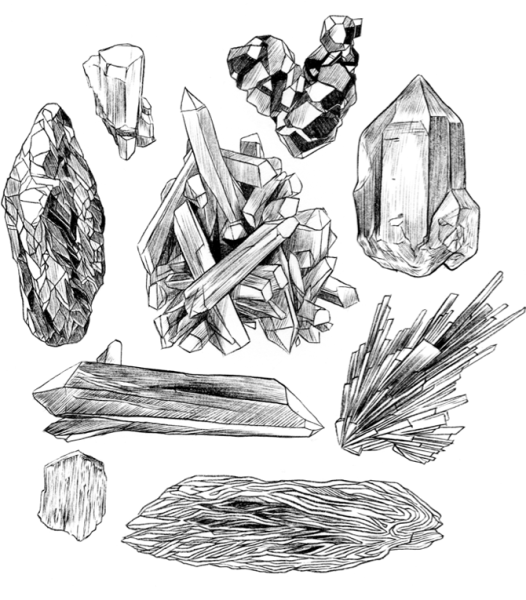 Кристалл скетч