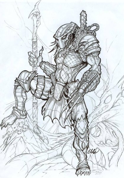 Хищник эскиз