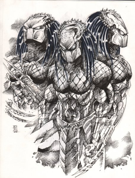 Хищник рисунок