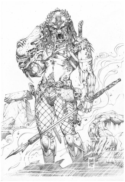 Predator мортал комбат раскраска