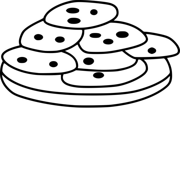 Печенька раскраска для детей