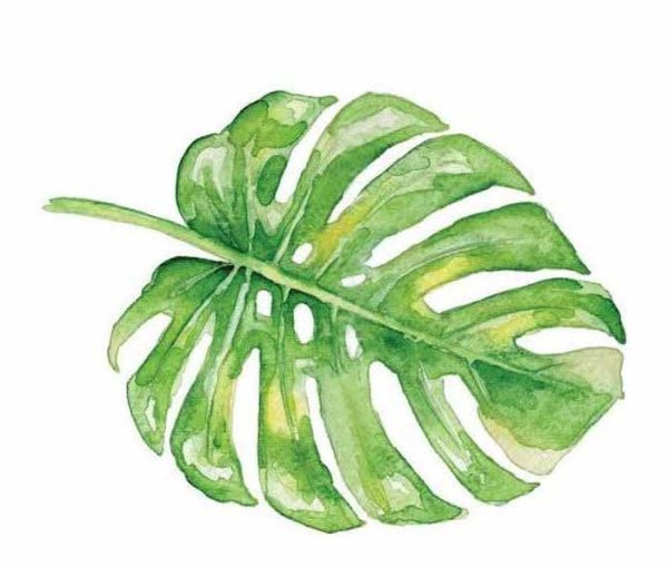 Мозаика листок монстеры