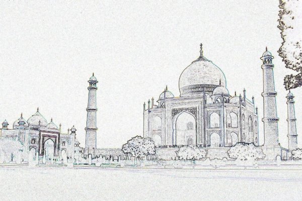 Мечеть на стене рисунок