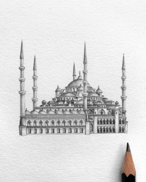 Тадж Махал скетч