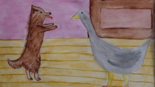 Рисунок к каштанке Чехова