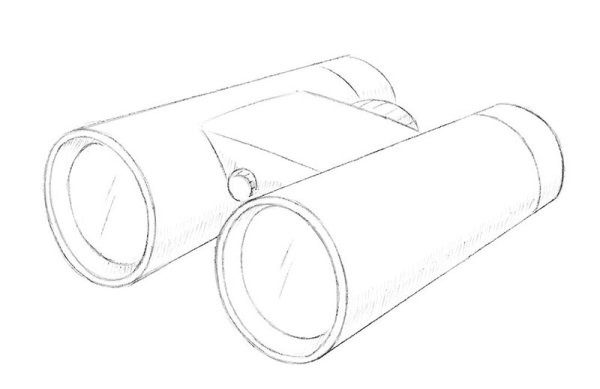 Бинокль картинка для детей раскраска