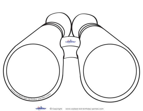 Бинокль рисунок карандашом для детей