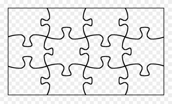 Пазлы трафарет для вырезания