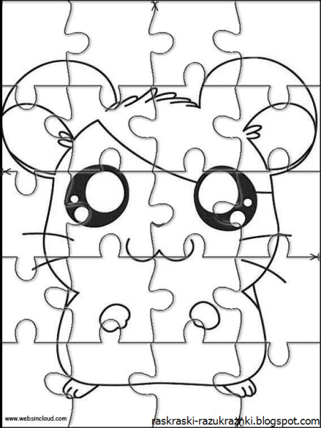 Пазл раскраска