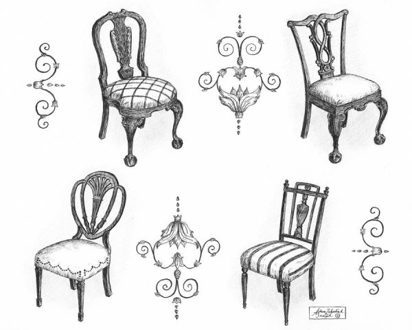 Натюрморт с венским стулом