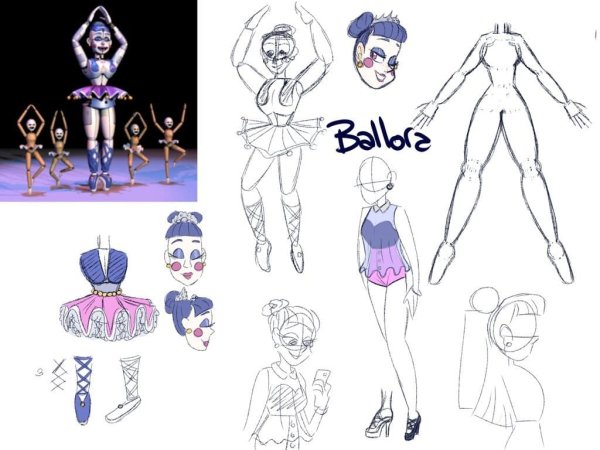 Раскраски ФНАФ Балора