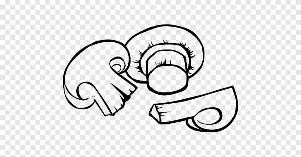 Нарисовать шампиньон