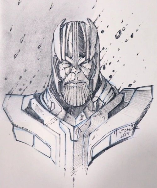 Вижн Марвел рисунок