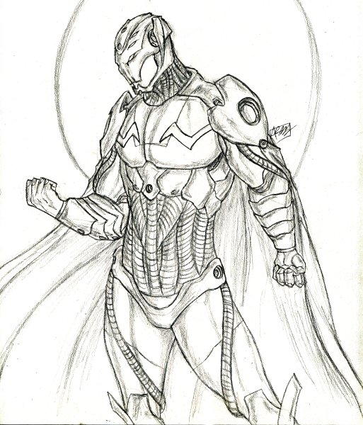 Рисуем карандашом Марвел Наброски