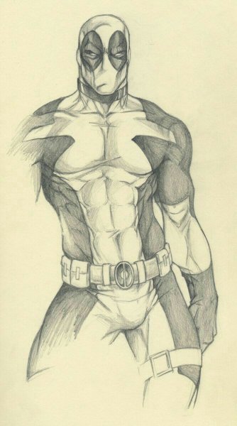 Человек паук и Веном эскиз