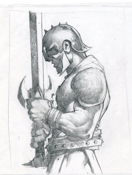 Гладиатор рисунок