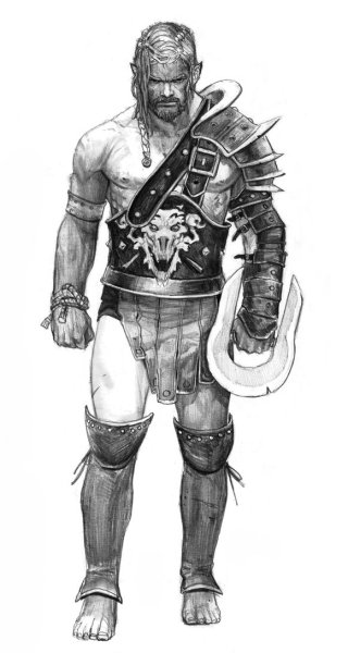 Гладиатор карандашом