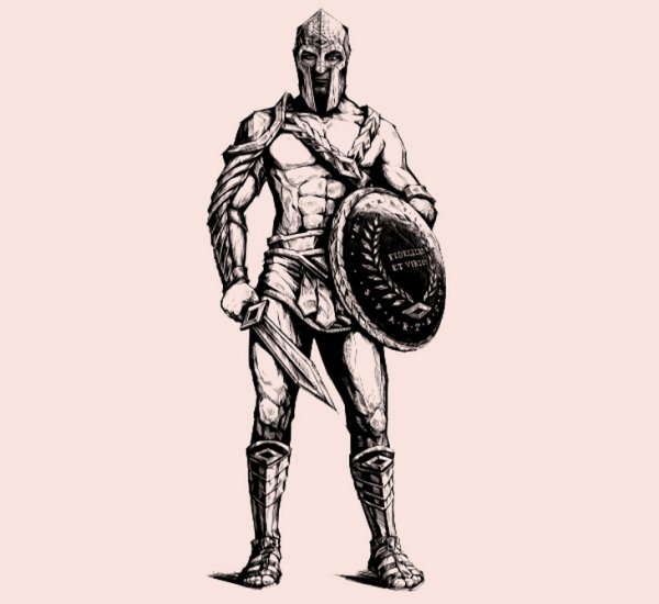 Спартак Римский Гладиатор рисунок