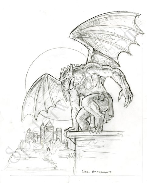 Горгулья Голиаф тату