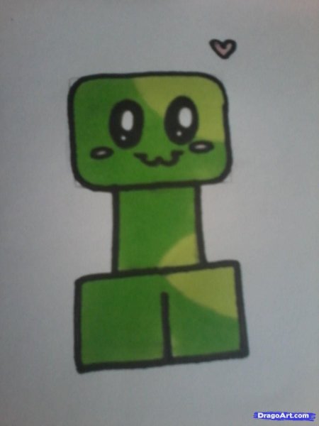 Нарисовать КРИПЕРА