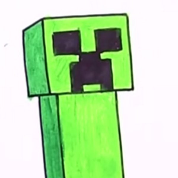 КРИПЕР картинки для срисовки