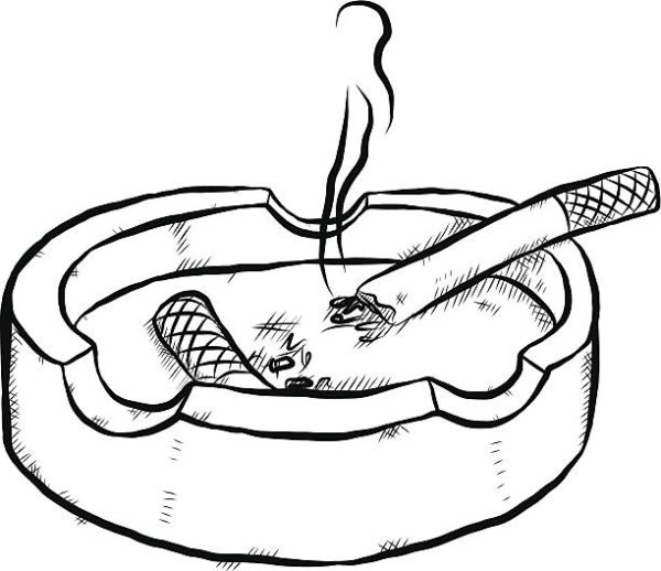 Нарисовать пепельницу