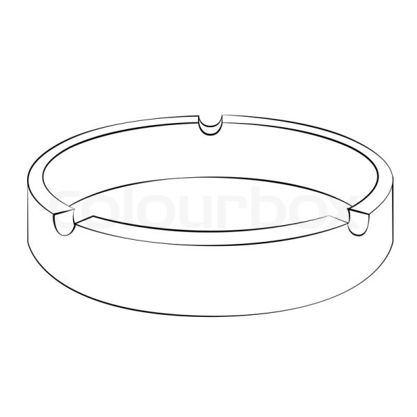 Пепельница карандашом