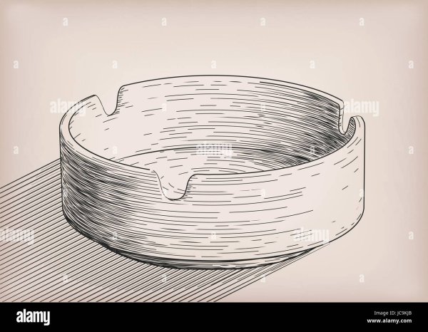 Нарисовать пепельницу