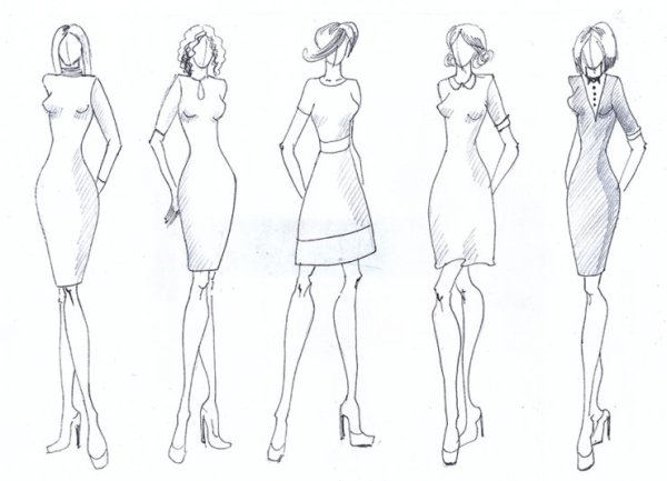 Эскизы одежды
