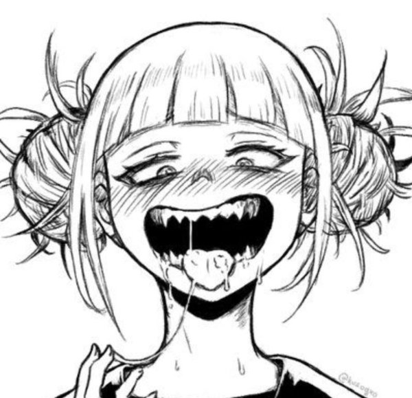 Химико тога чёрно белая