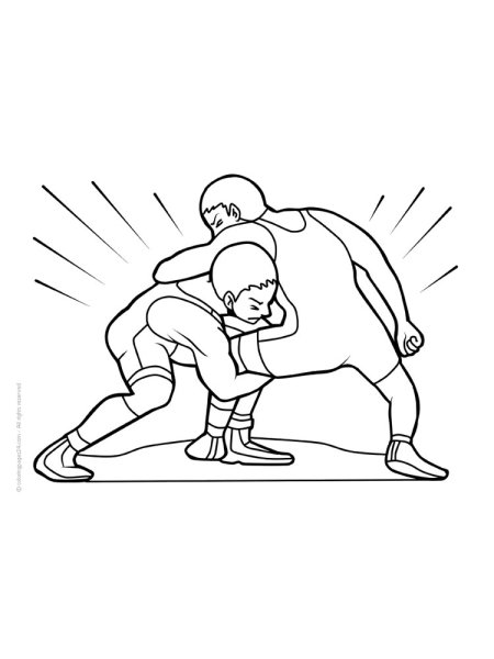 Борец рисунок