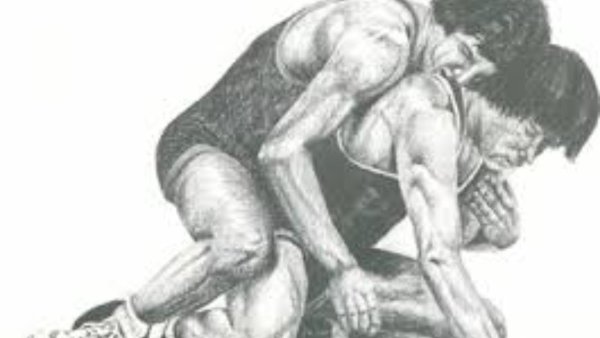 Греко Римская борьба раскраска