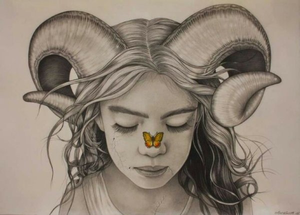 Нарисовать знак зодиака Овен