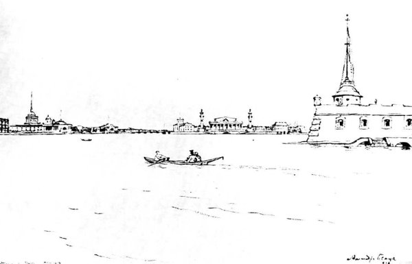 Петропавловский собор набросок