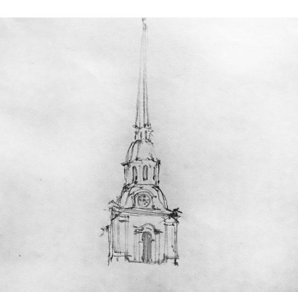 Санкт-Петербург Петропавловская крепость вектор