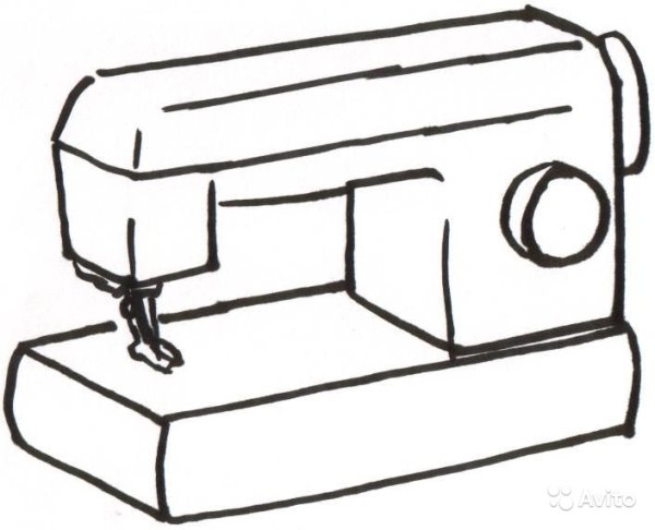 Швейная машинка раскраска для детей