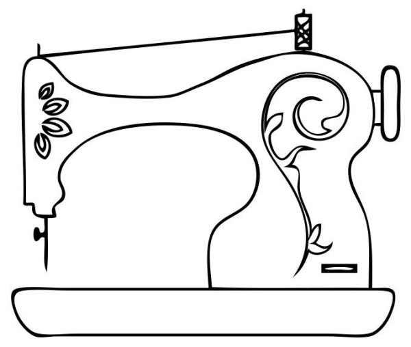 Швейная машина карандашом