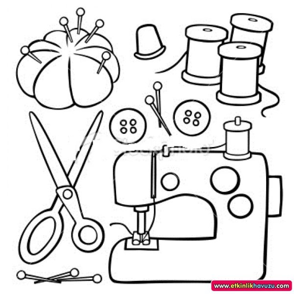 Набросок Швейные принадлежности