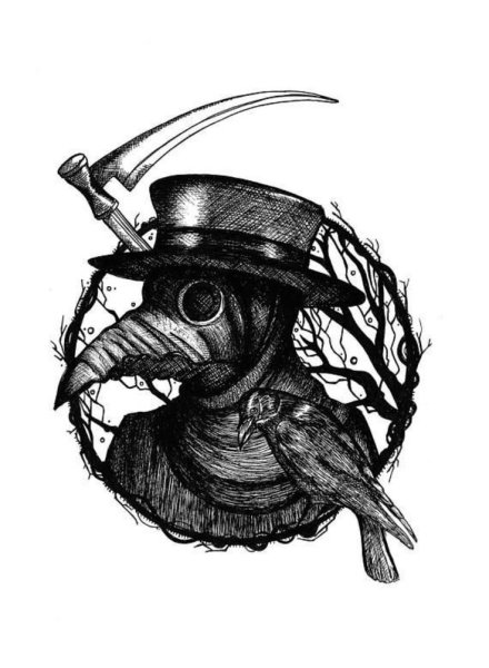 Plague Doctor и ворон