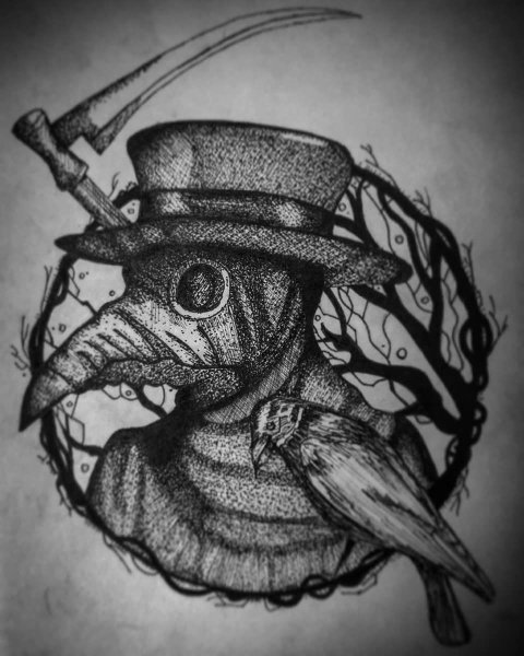 Чумной доктор арт