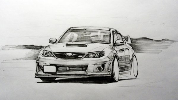 Субару WRX нарисовать