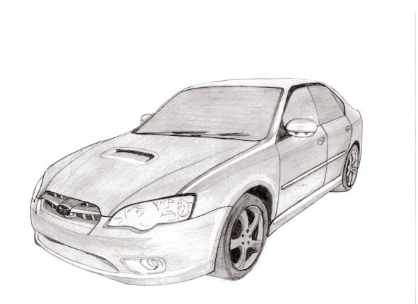 Subaru Legacy b4 рисунок