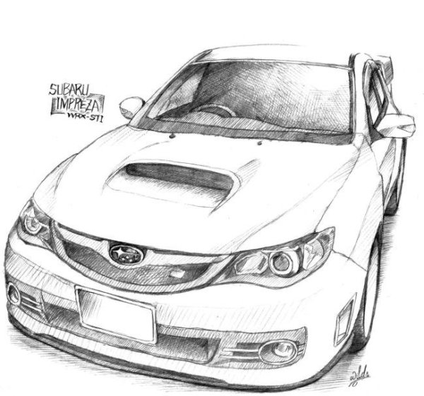 Subaru Impreza WRX раскраска