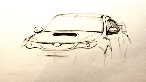 Рисунки карандашом машины Субару