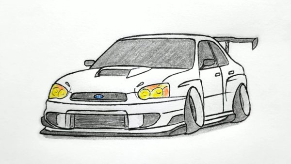 Субару рисунок